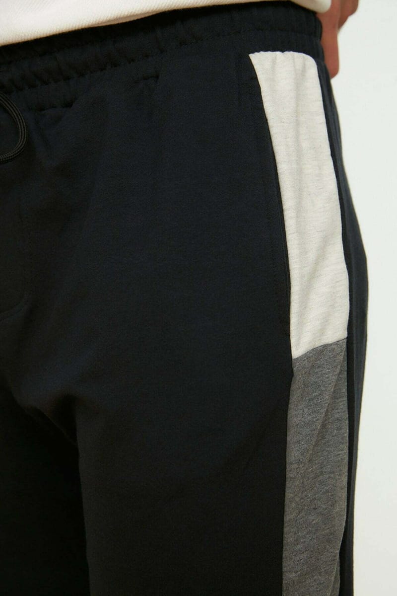 Side Stripe Cuffed Sweatpants - Sweatpants 26