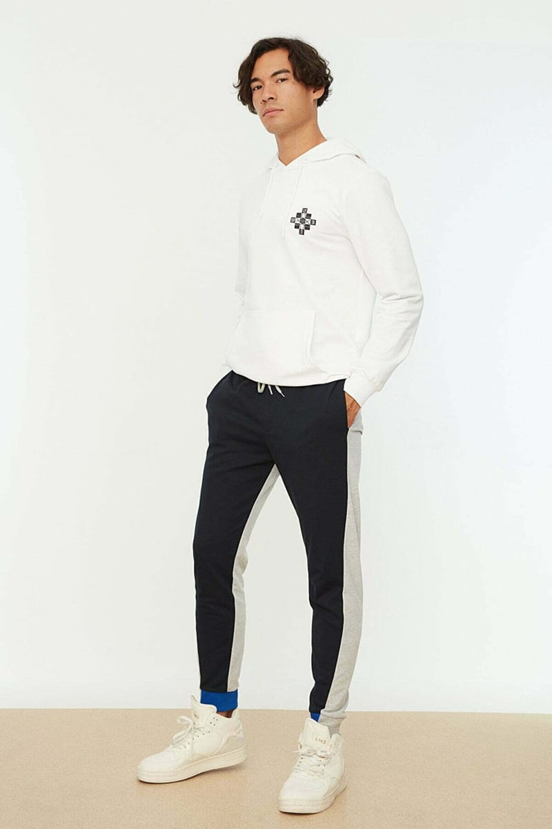 Color Block Cuffed Sweatpants - Sweatpants 25