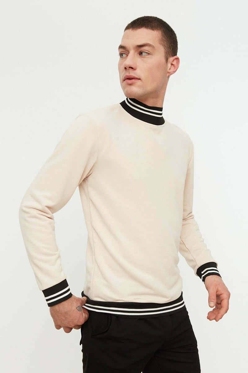 Stripe Detail Sweatshirt - Sweatshirts 21