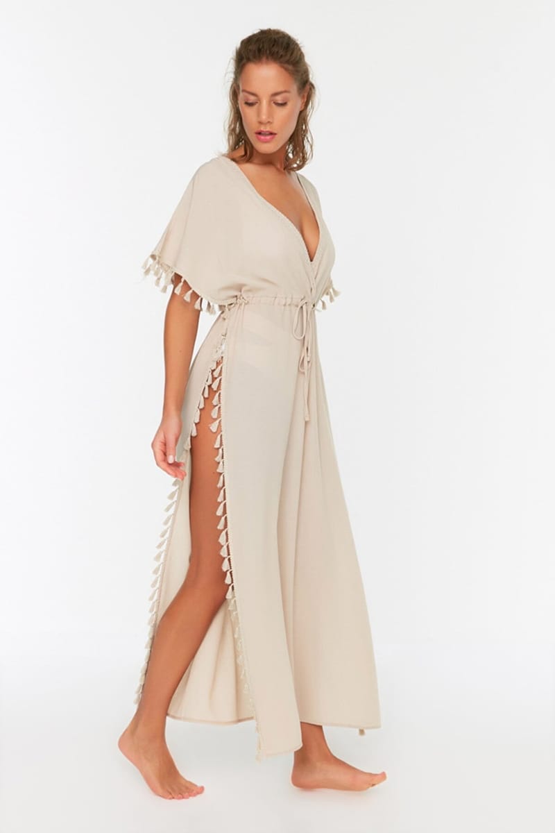 Tasseled Maxi Dress - Maxi Dresses 22