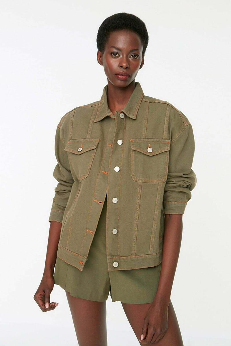 Solid Bomber Jacket - Denim Jackets 20