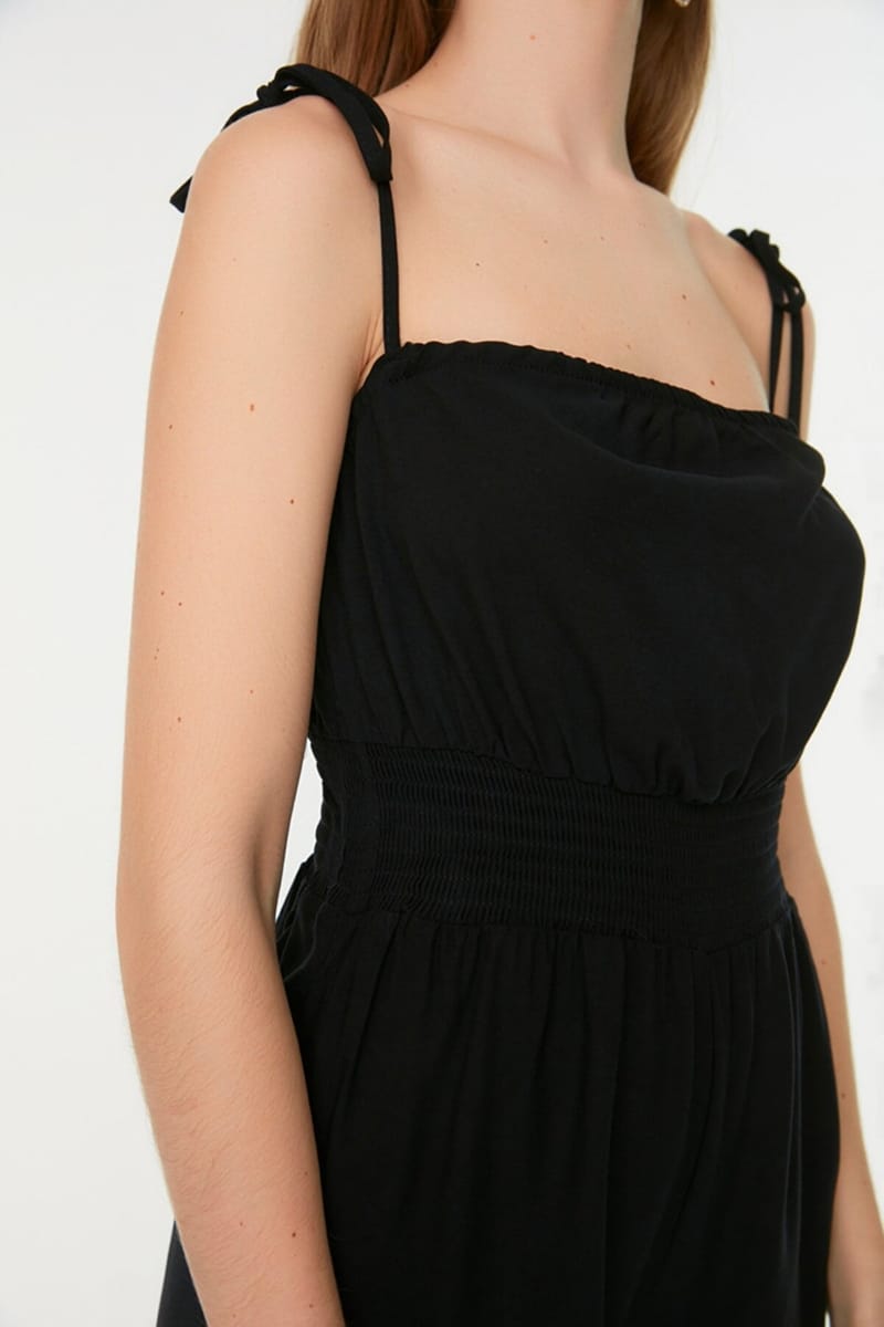 Tie Shoulder Knitted Playsuit - Playsuits 22