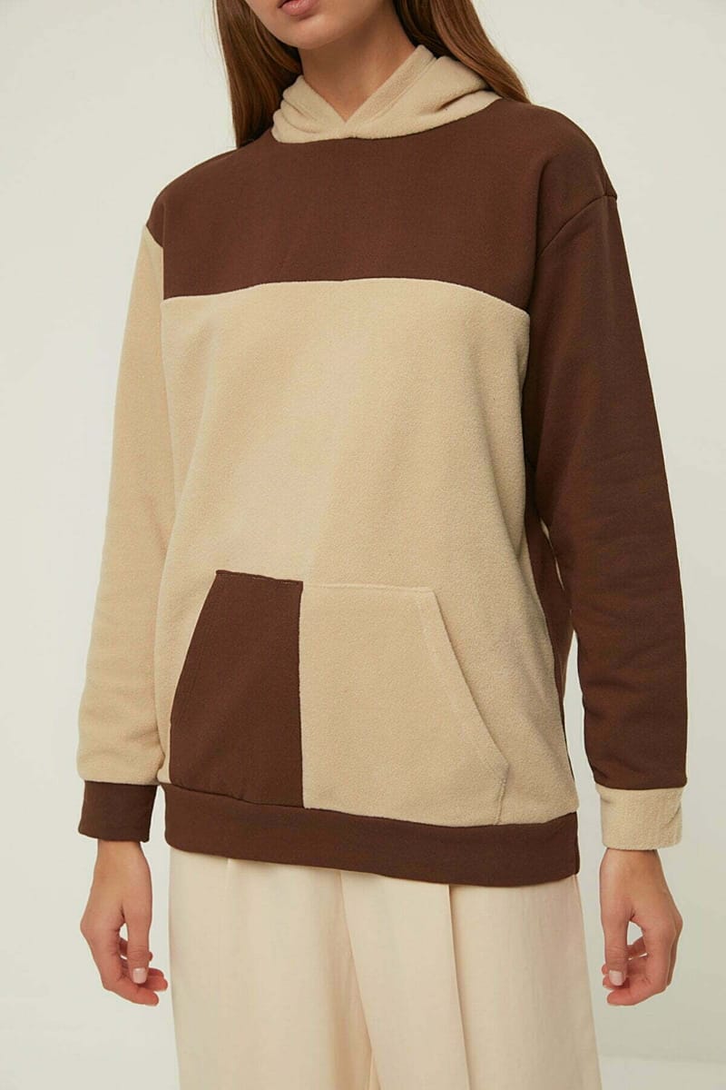 4_org_zoom Colorblock Pocket Detail Hoodies - Hoodies 22