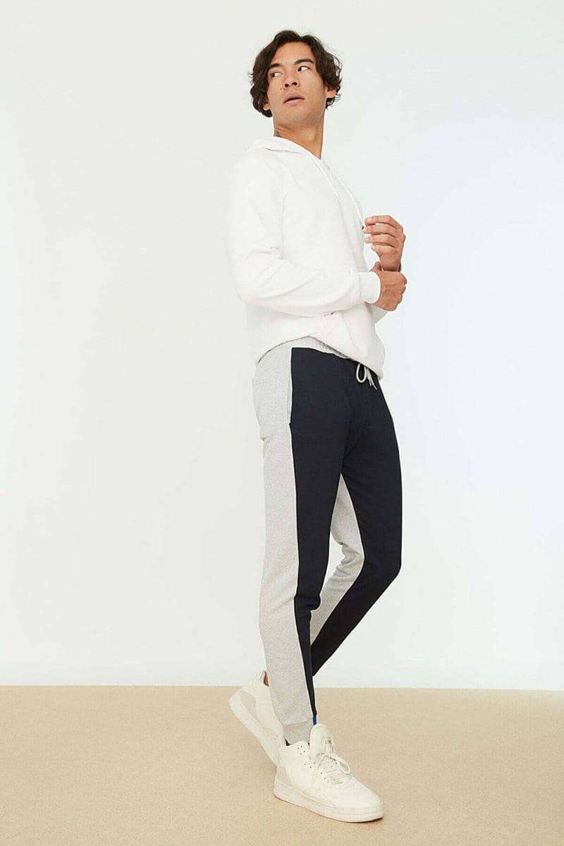 Color Block Cuffed Sweatpants - Sweatpants 26