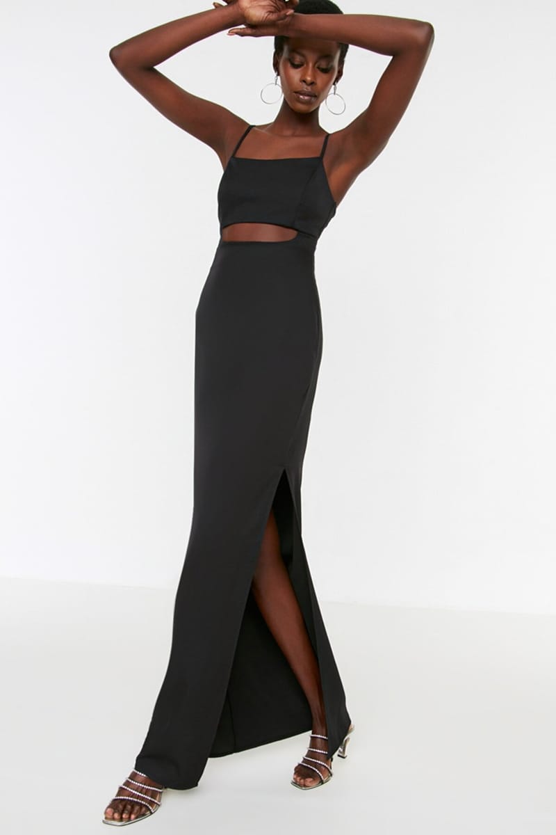 4_org_zoom Side Split Cut Out Detail Dress - Party Dresses 22