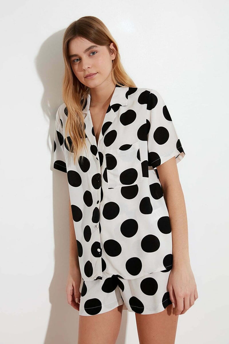 Women's Polka Dot Shorts Set - Co-ord Sets 27