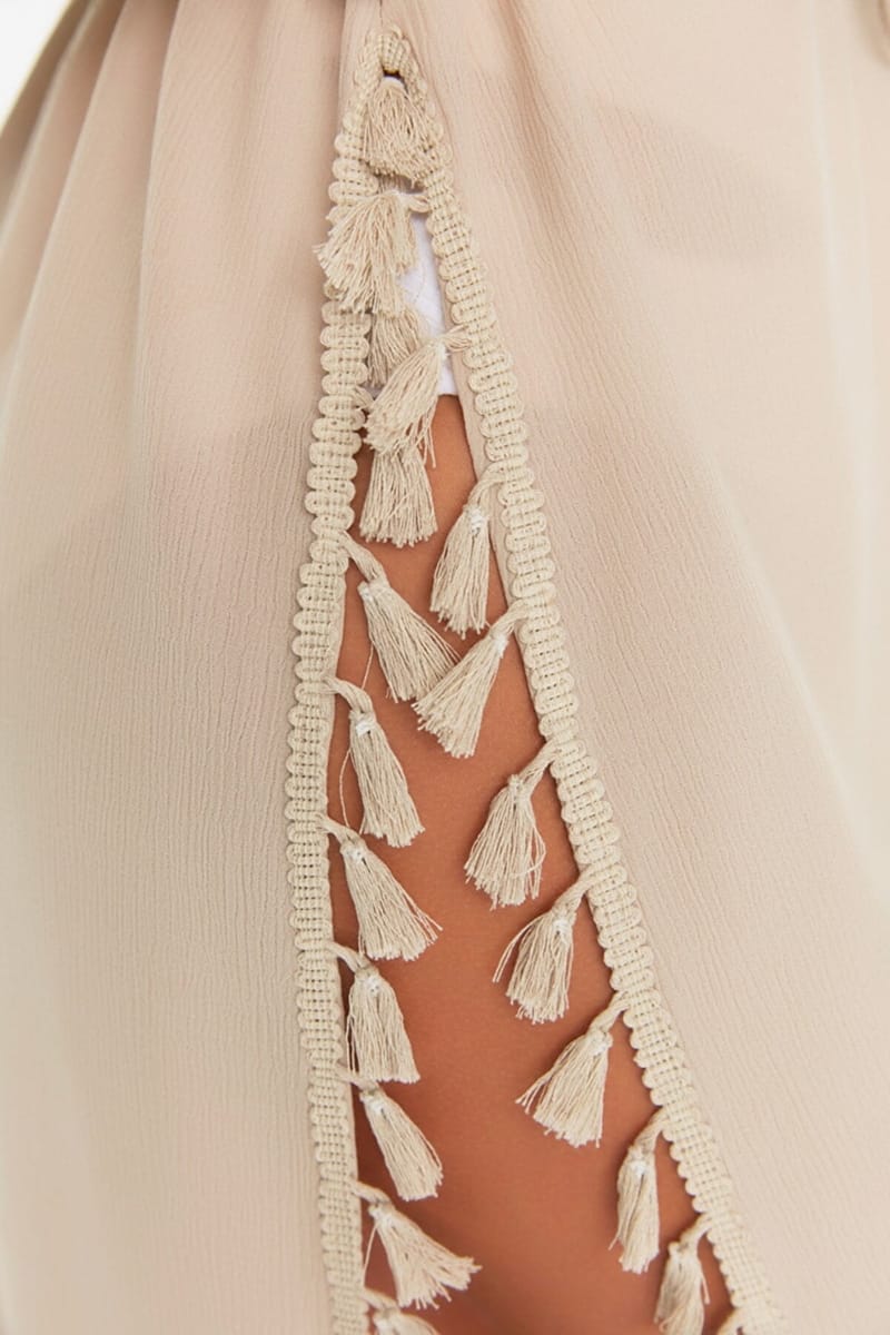Tasseled Maxi Dress - Maxi Dresses 23