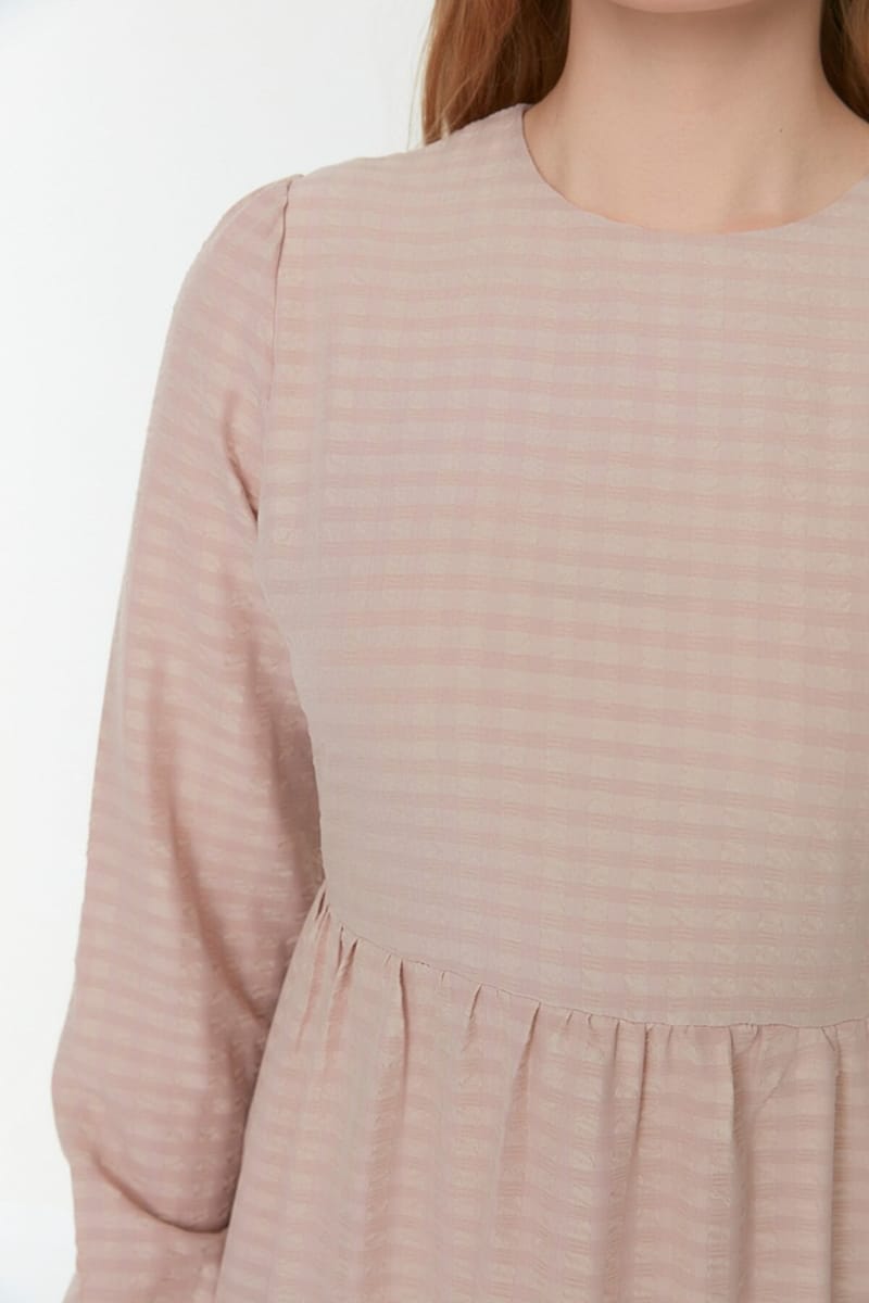 Balloon Sleeve Tiered Dress - Maxi Dresses 23