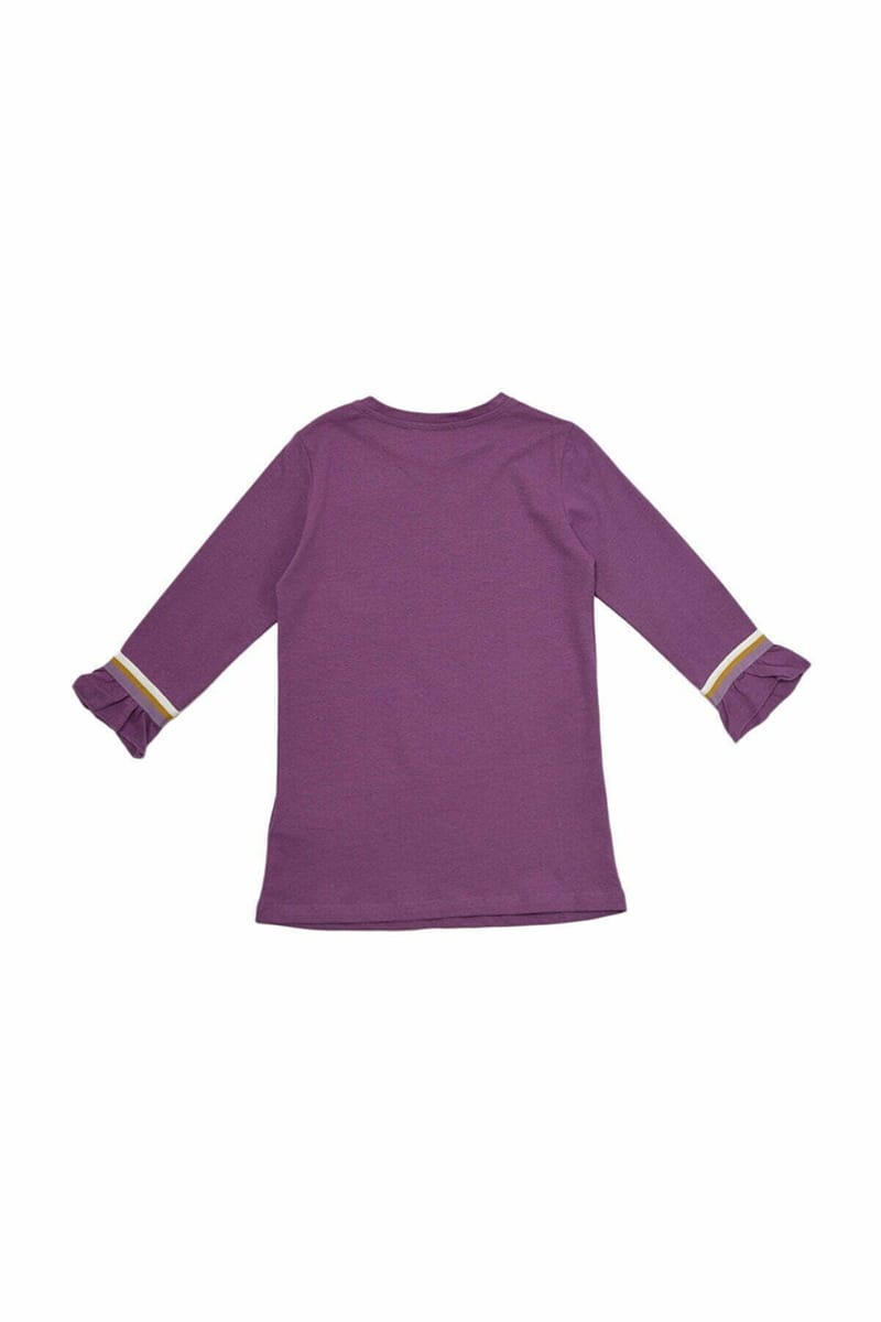 Kids Ruffle Striped Cuff Dress - Casual Dresses 78
