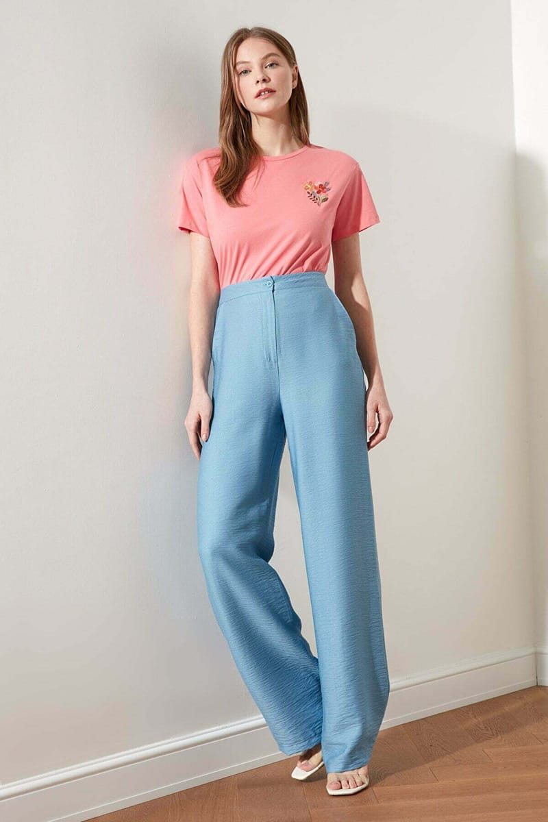 High Waist Wide Leg Pant - Formal Pants 71