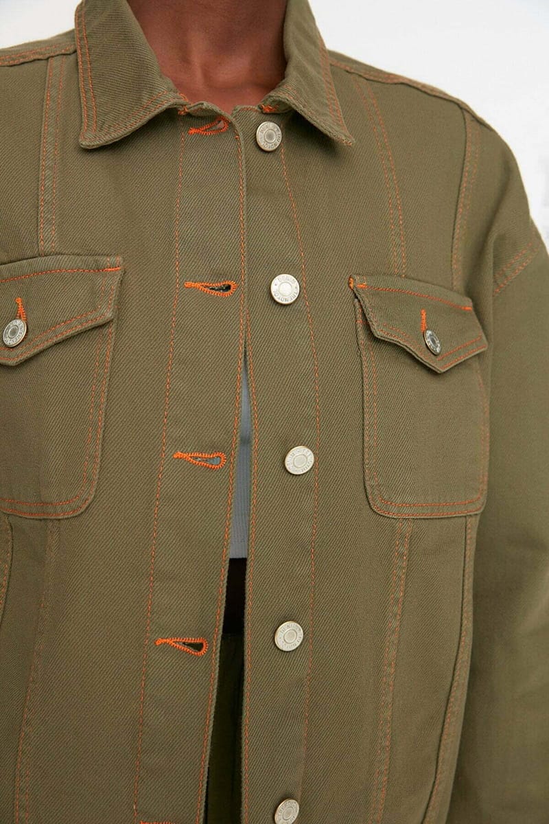 Solid Bomber Jacket - Denim Jackets 21