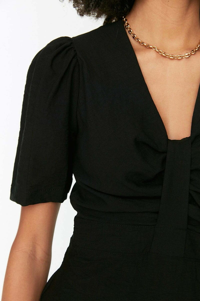 5_org_zoom V-Neck Tiered Women's Dress - Mini Dresses 23