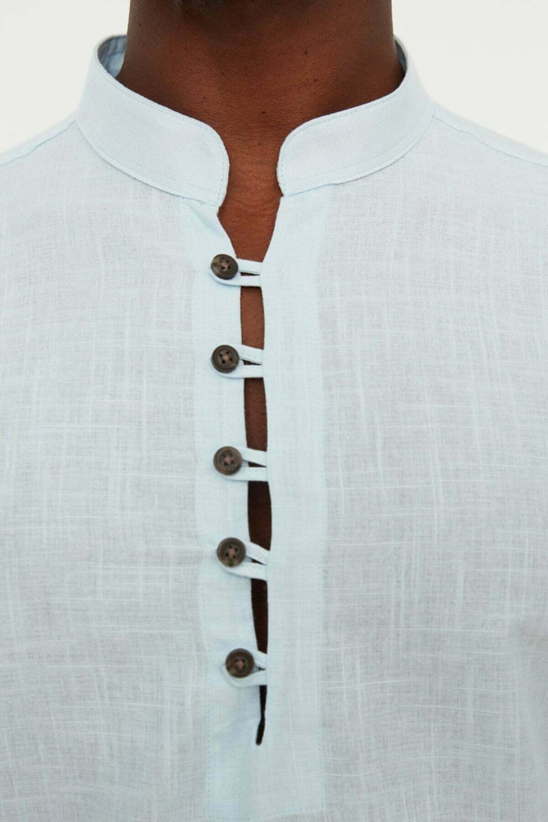 5_org_zoom Half Split Button Regular Fit Shirt - Long Sleeves Shirts 48