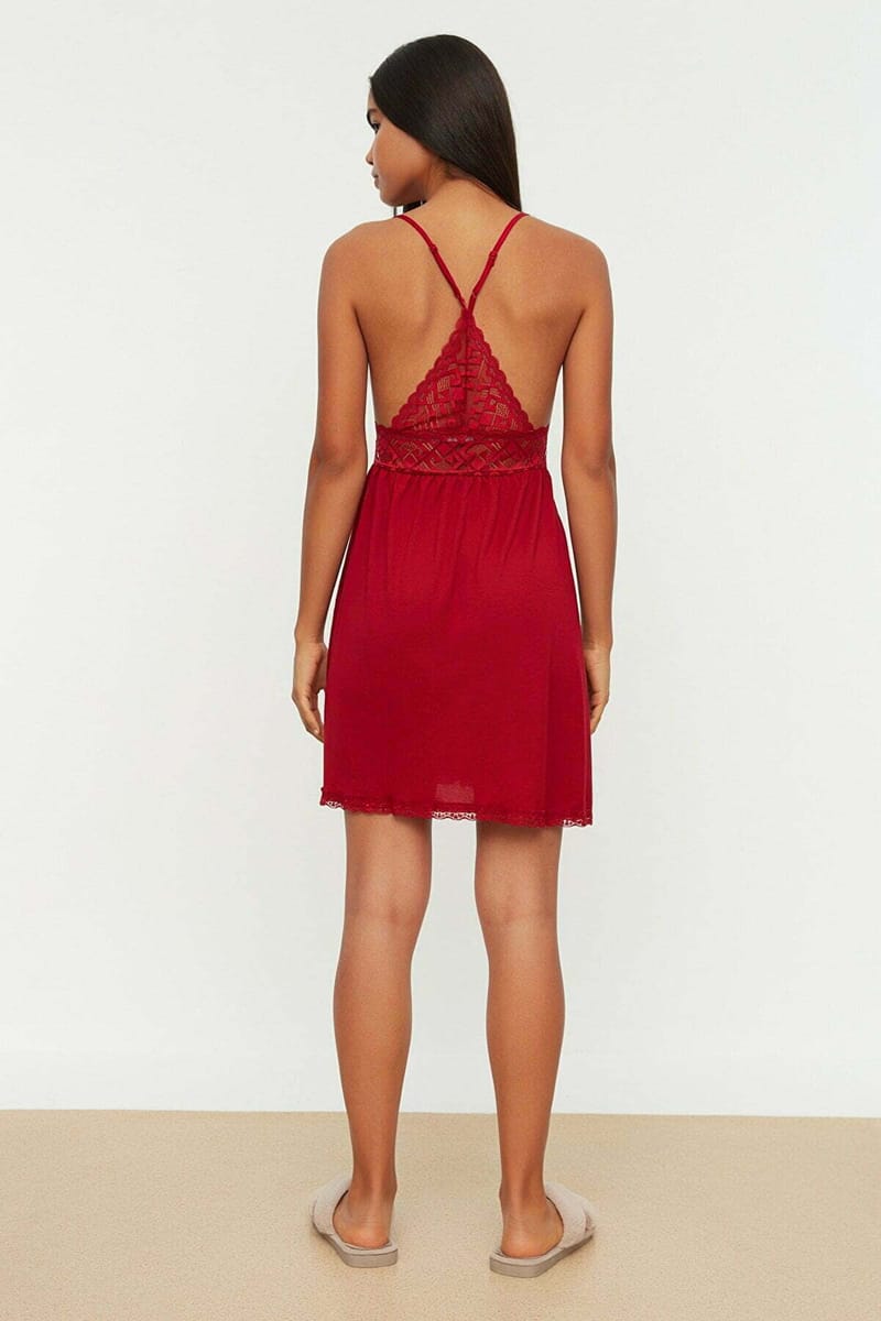 Lace Detail Nightdress - Night Dresses & Gowns 24