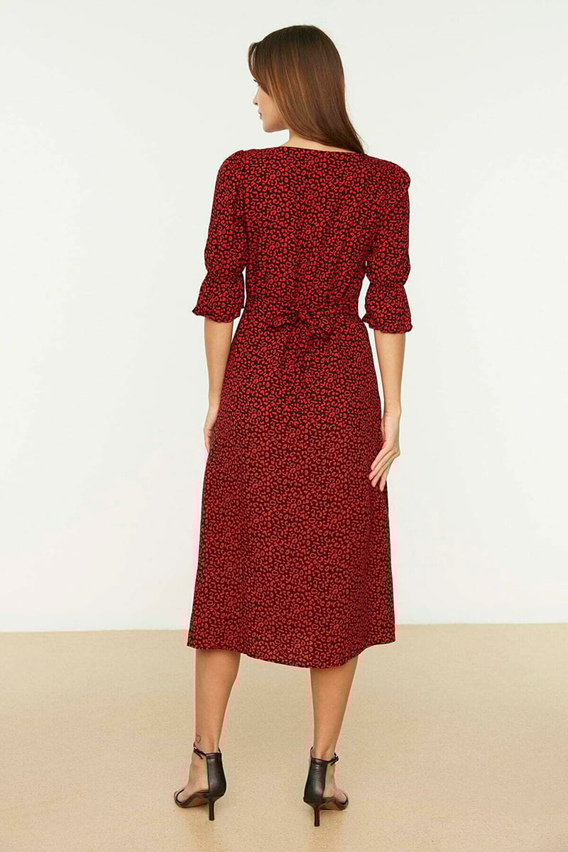 Printed Shirt Dress - Midi Dresses 24