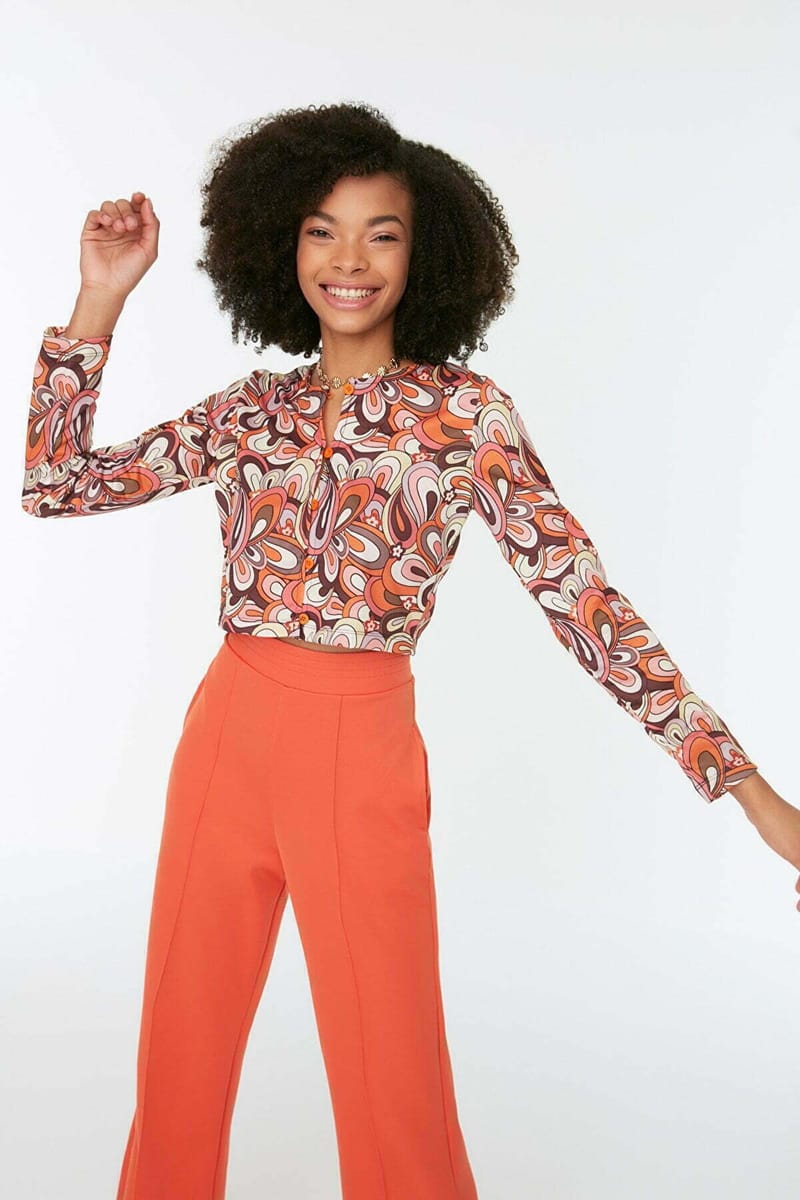 Printed Cropped Jacket - Casual Jackets 31