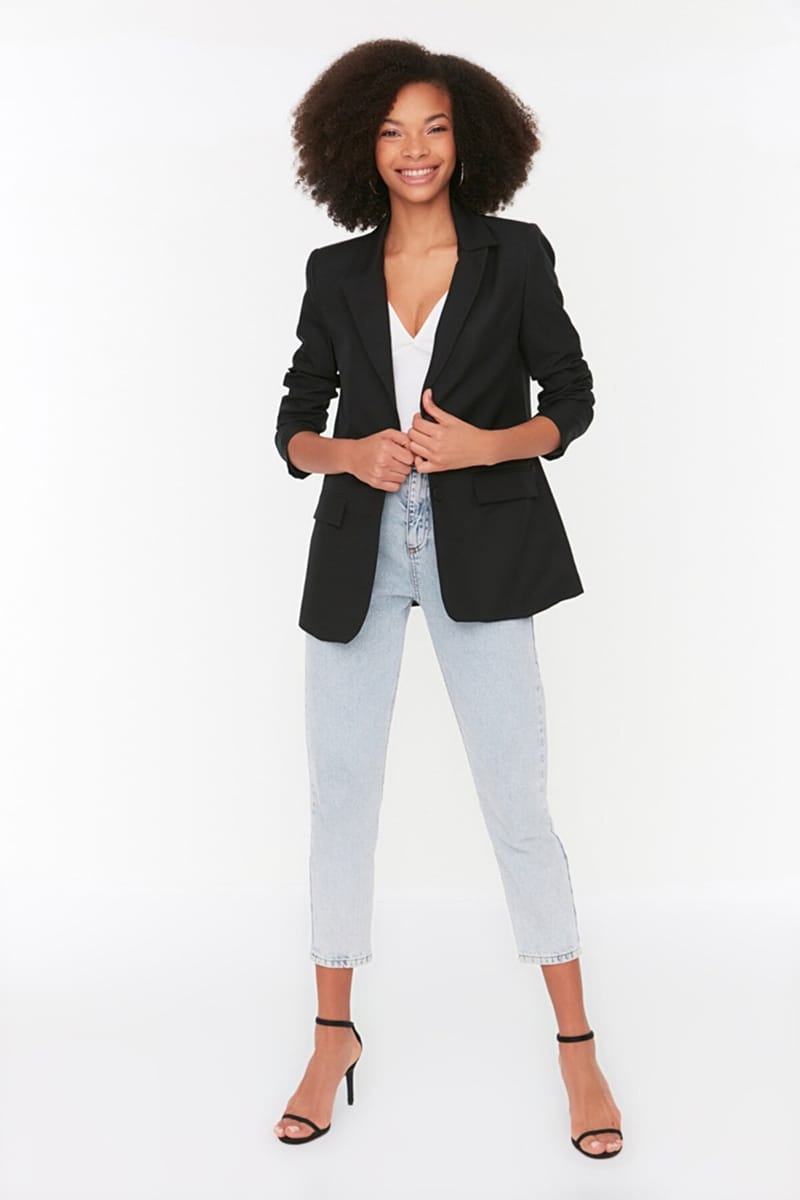 Single Breasted Blazer Jacket - Blazers & Coats 20