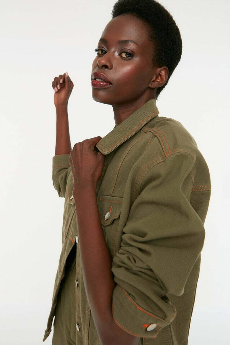 Solid Bomber Jacket - Denim Jackets 22