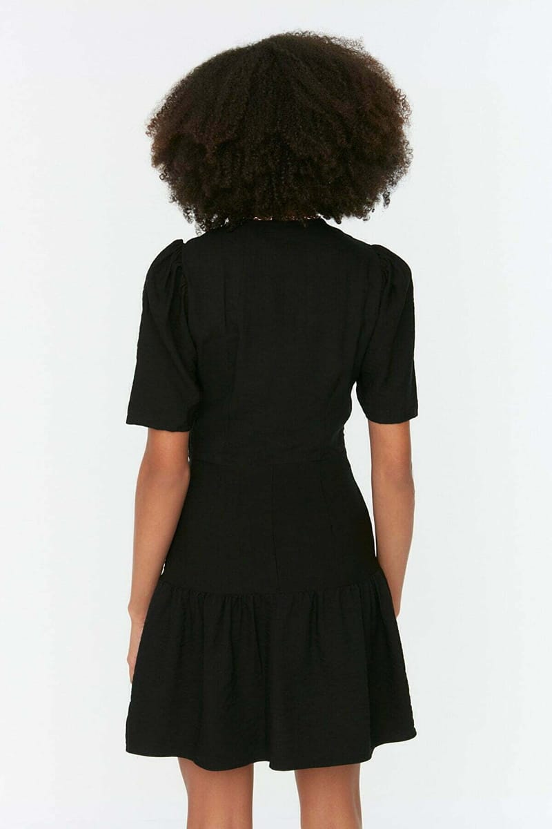 6_org_zoom V-Neck Tiered Women's Dress - Mini Dresses 24