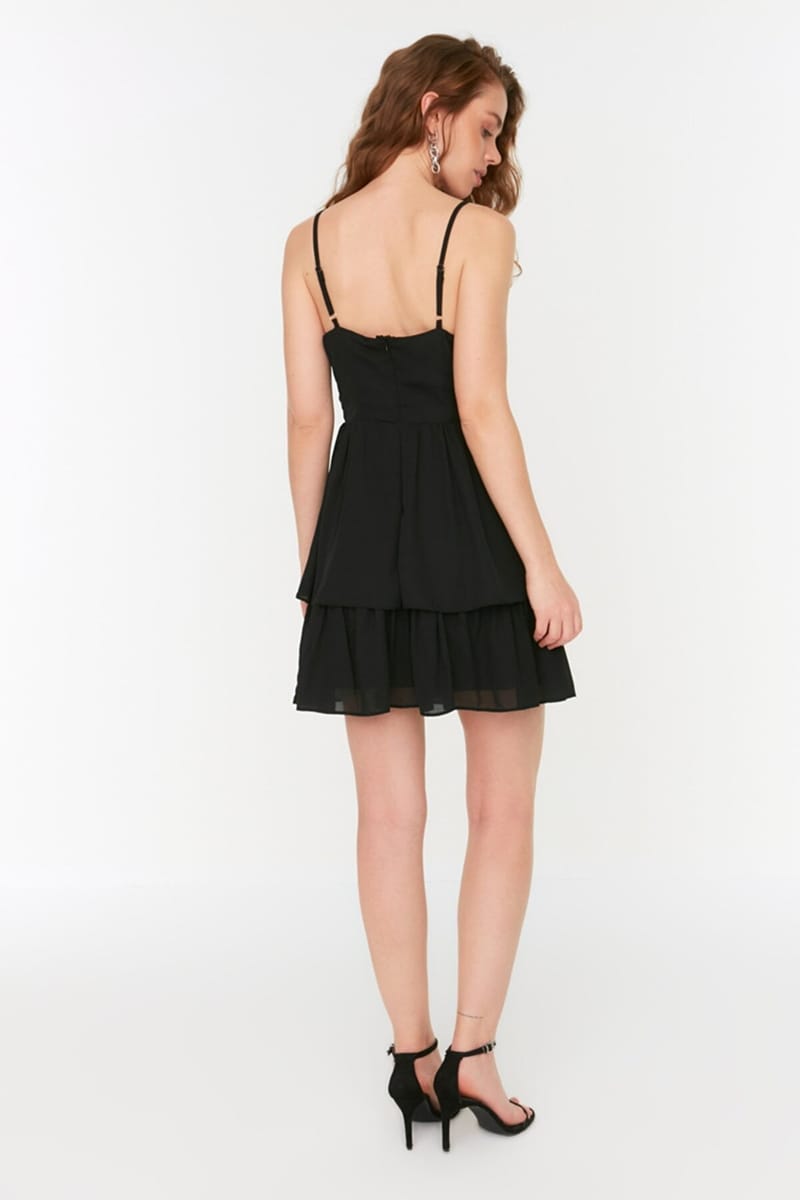 6_org_zoom Strappy Ruffle Detail Layered Dress - Mini Dresses 24