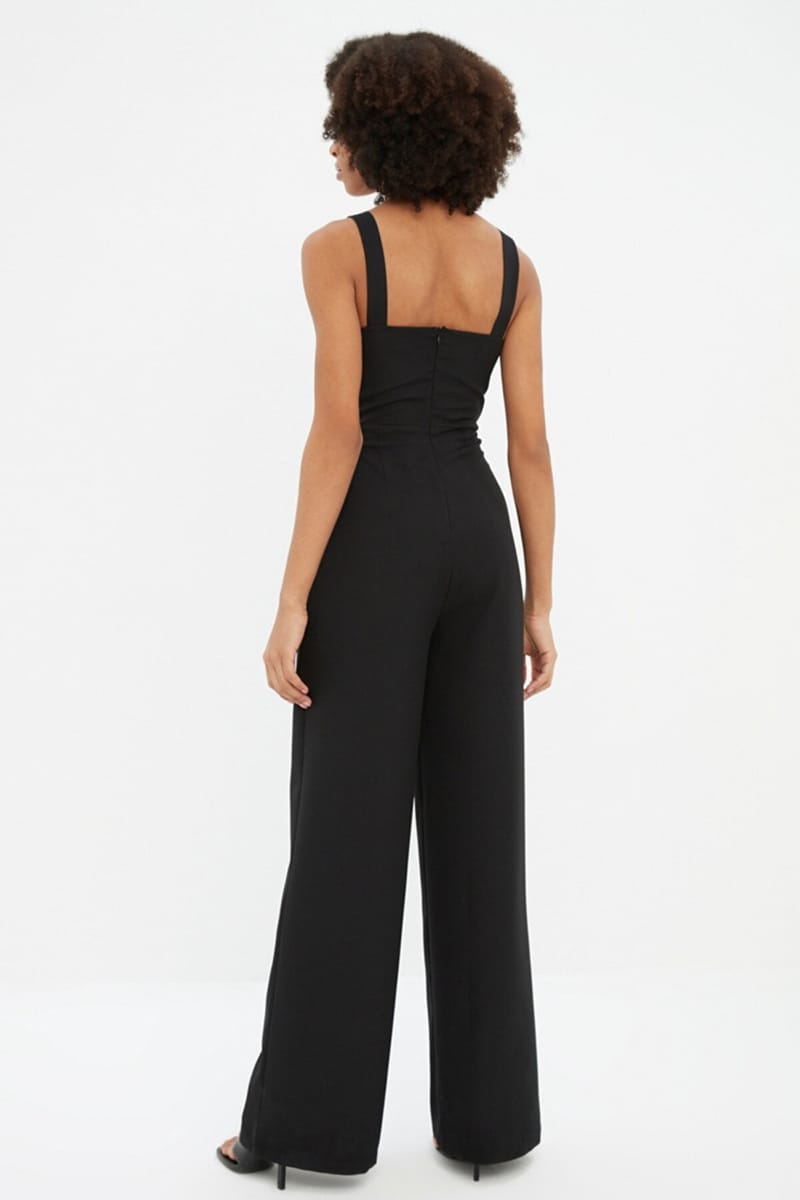 Strappy Cut Out Detail Jumpsuit - Jumpsuits 24