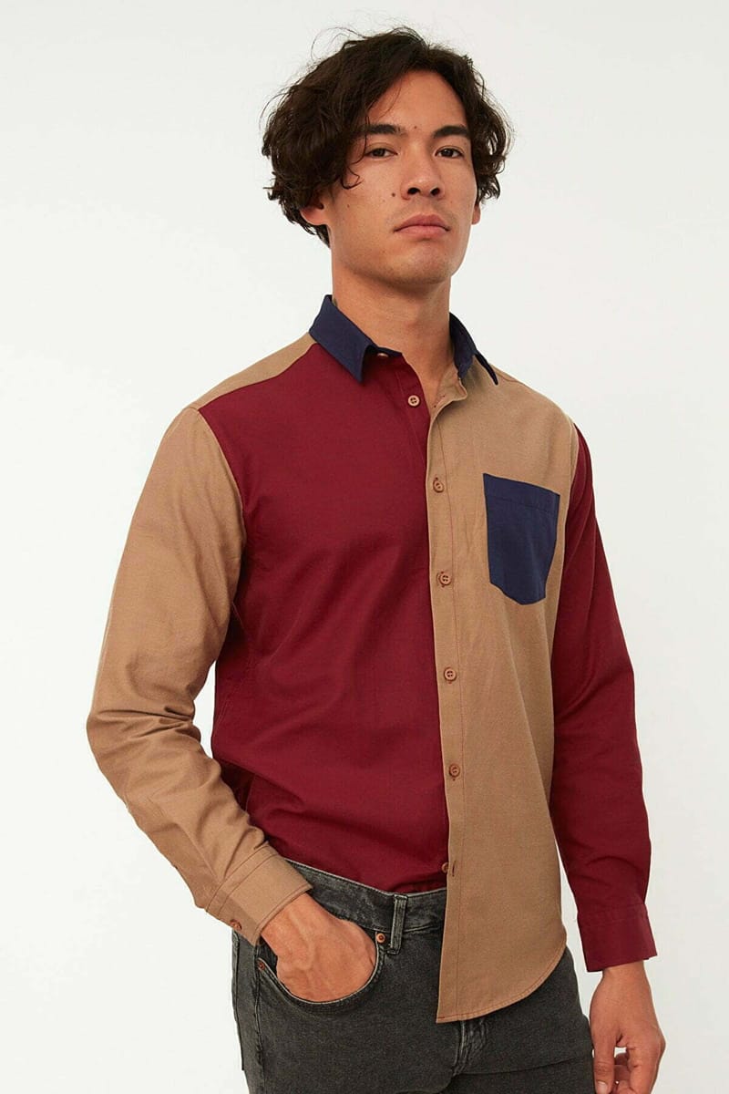 6_org_zoom Color Block Regular Fit Shirt - Long Sleeves Shirts 23