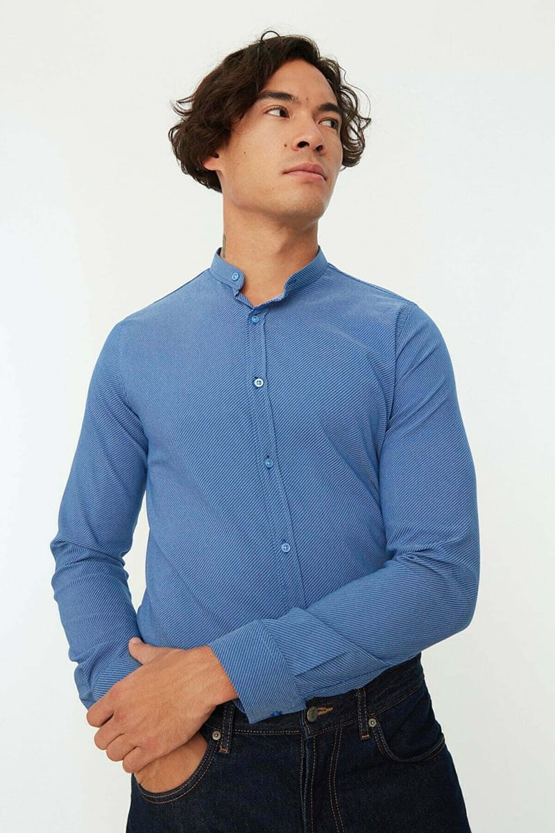 Slim Fit Classic Collar Long Sleeve Shirt - Long Sleeves Shirts 38