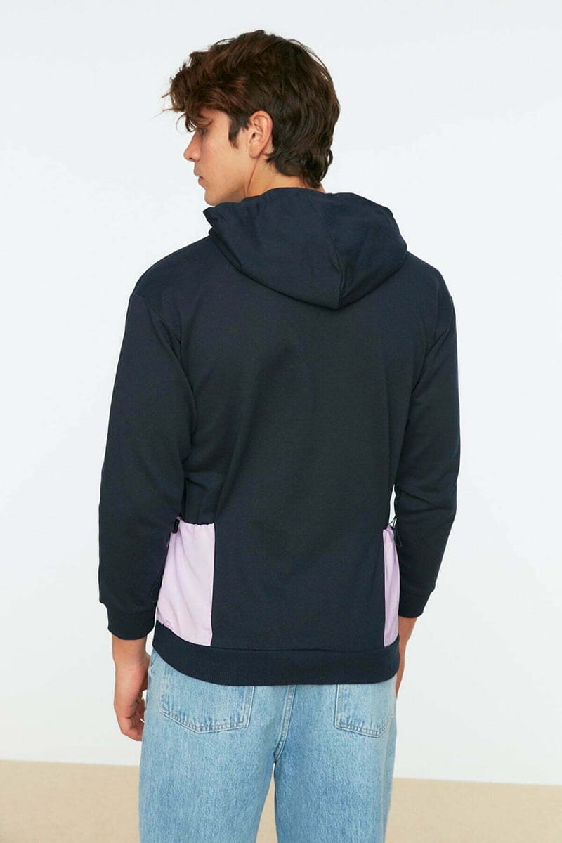 6_org_zoom Men Regular Fit Long Sleeve Hooded Paneled Sweatshirt - Hoodies 24