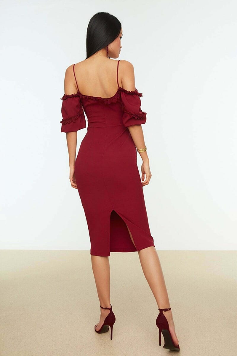 74_org_zoom.jpg Damson Collar Detailed Dress - Party Dresses 27