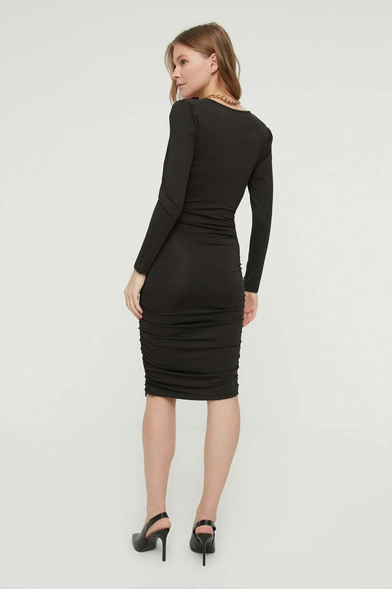 Knitted Bodycon Women's Dress - Midi Dresses 19