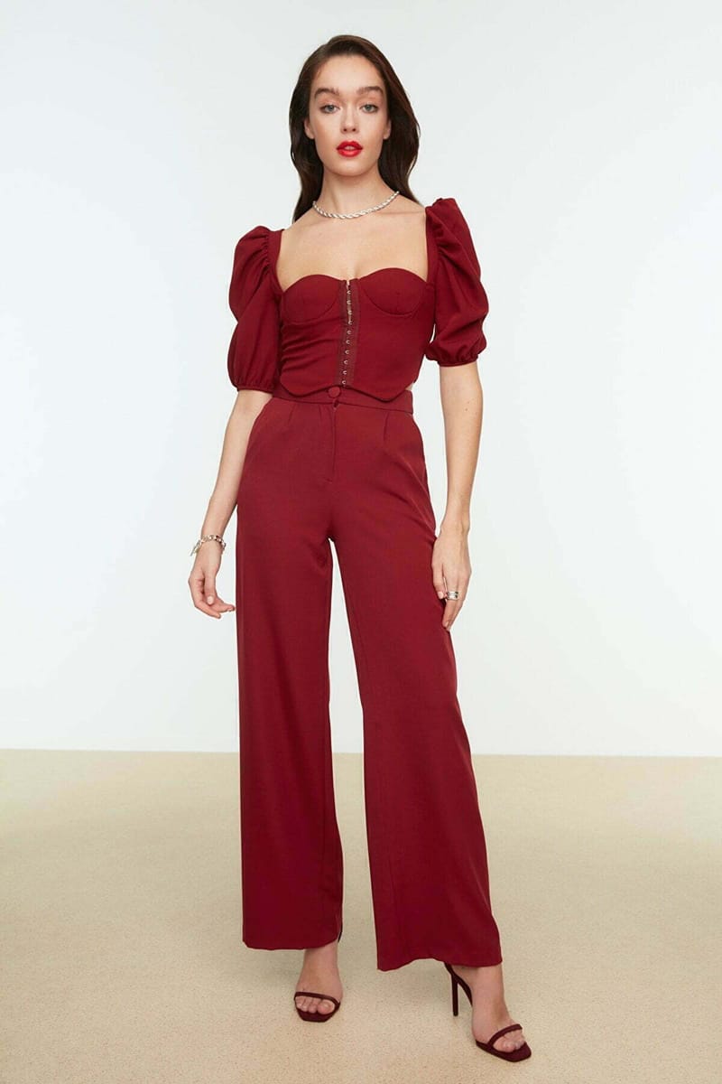 Sweetheart Neck Crop Top - Cropped Tops 28