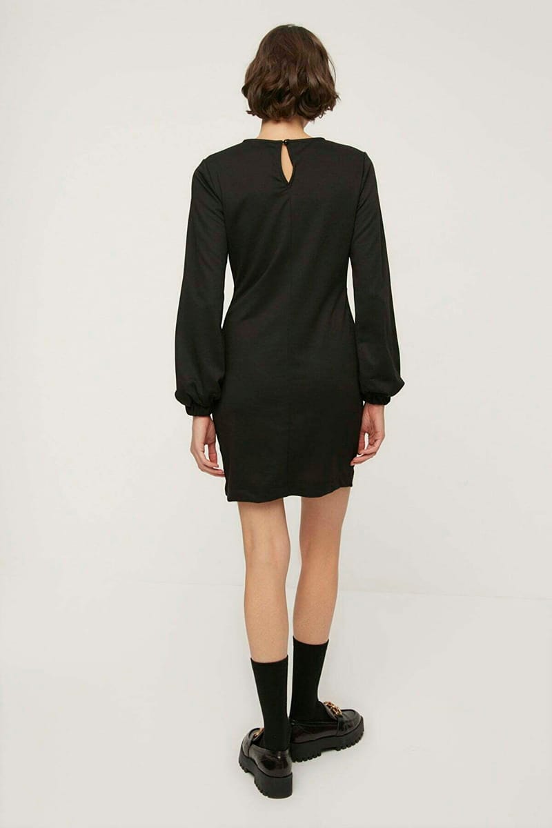 7_org_zoom Women's Solid Knitted Dress - Mini Dresses 19