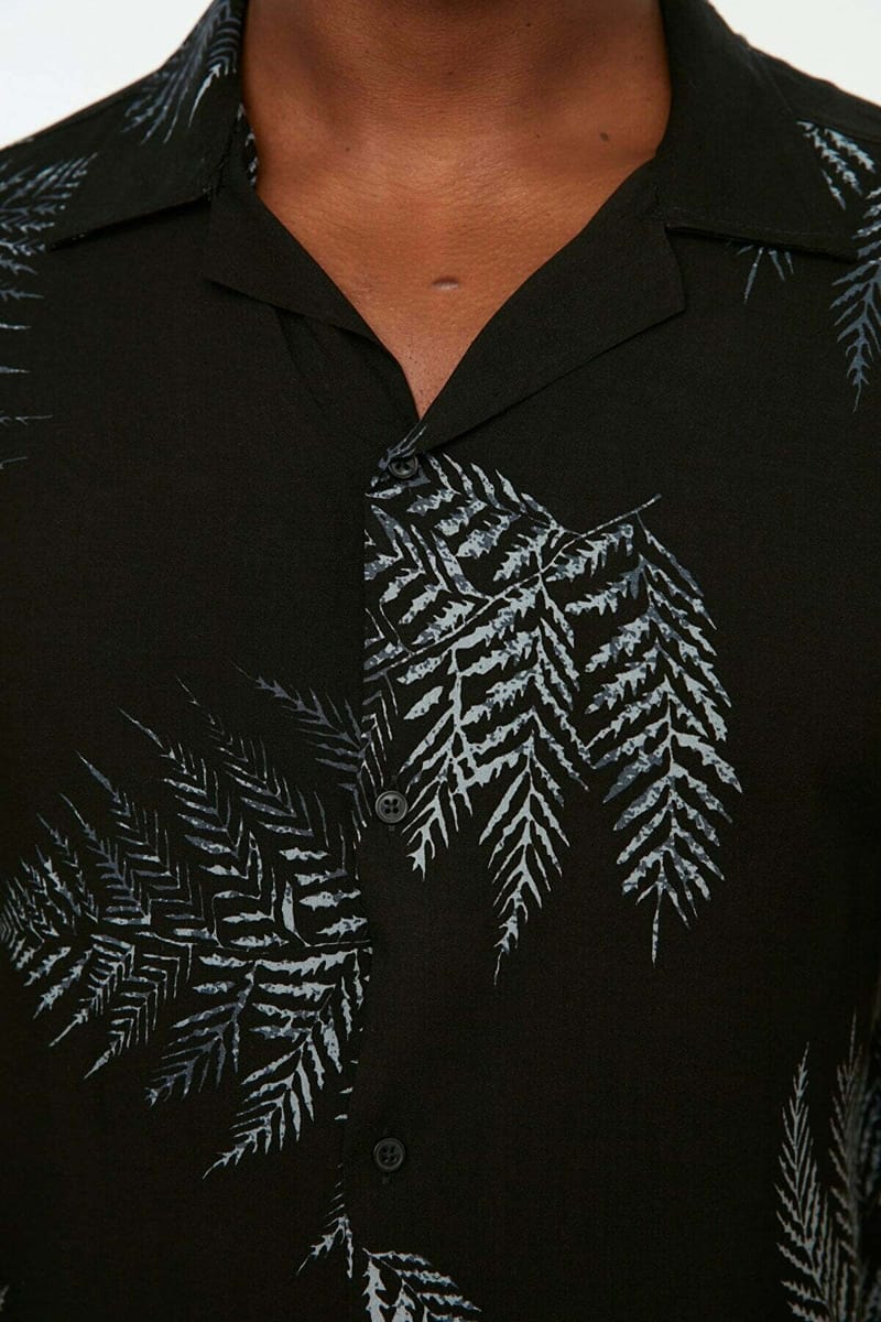 Men's Regular Fit Patterned Shirt - Short Sleeves Shirts 33