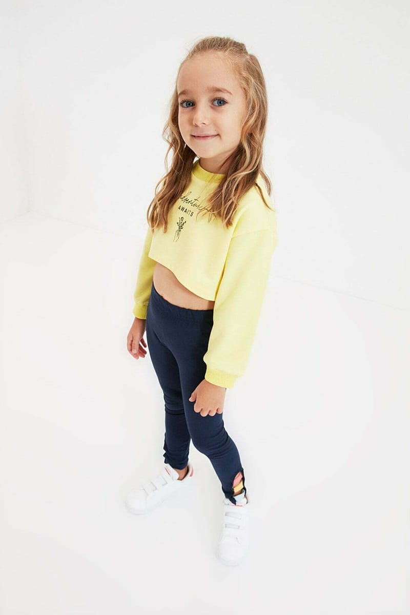 7_org_zoom Girl's Knitted Slim Sweatshirt - Hoodies & Sweatshirts 137
