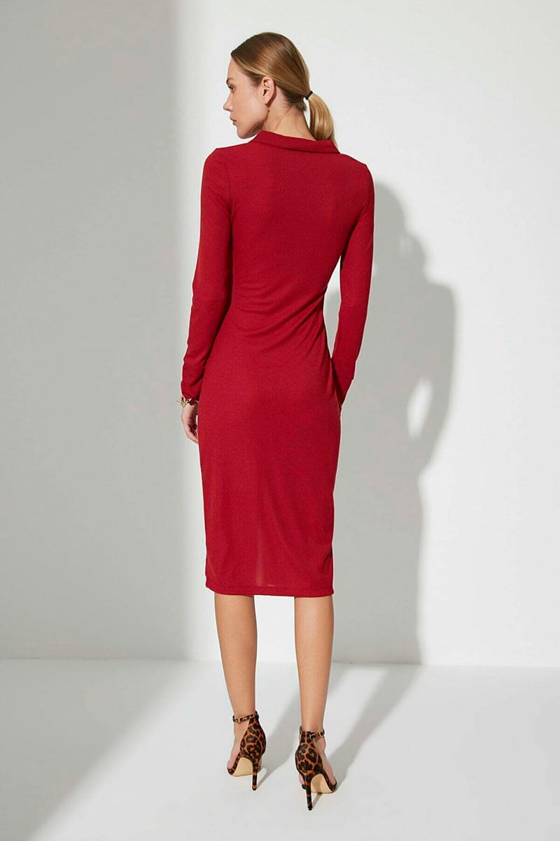 Cut Out Detail Shirt Dress - Party Dresses 37