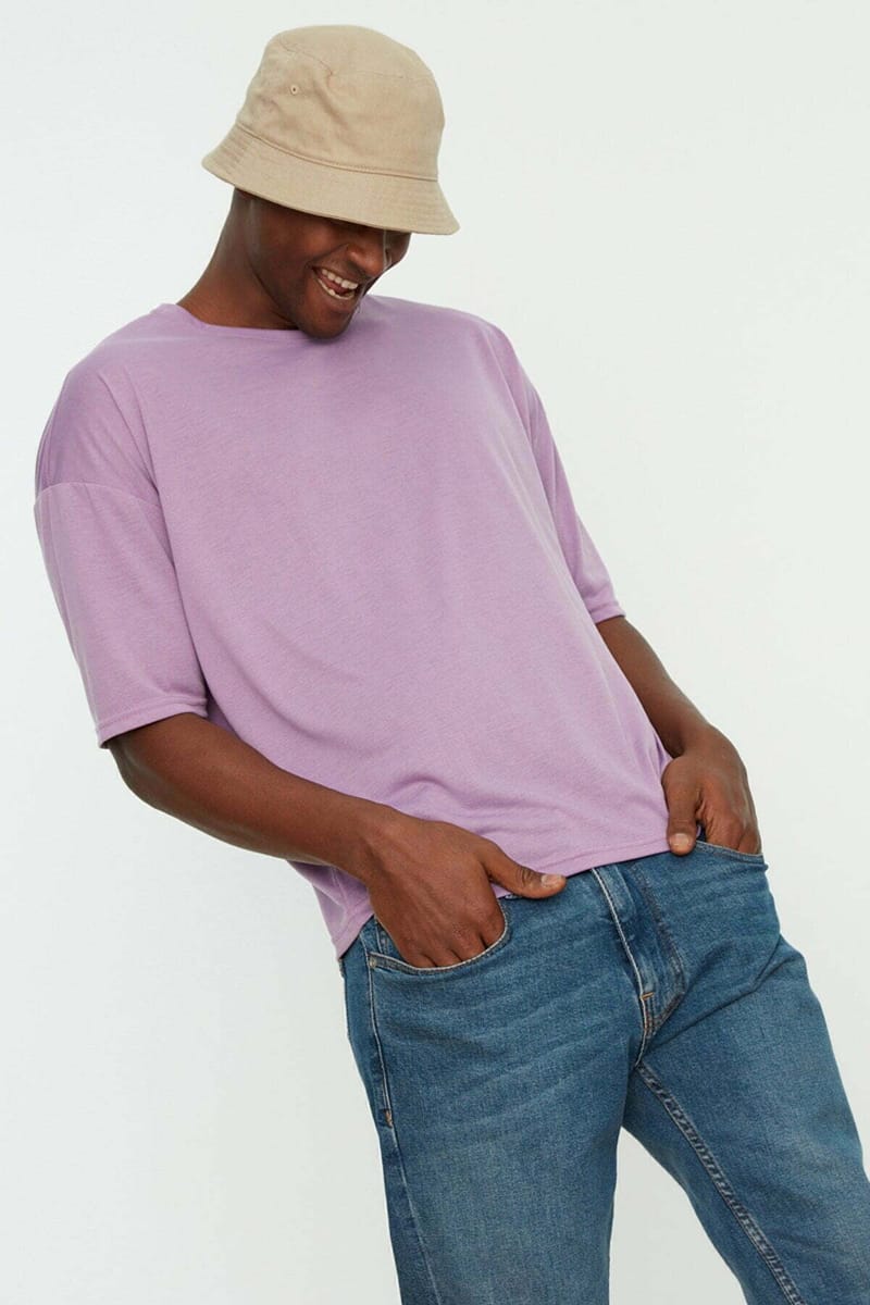 8_org_zoom Men's Crew Neck Oversize Short Sleeve T-Shirt - Short Sleeve T-Shirt 34