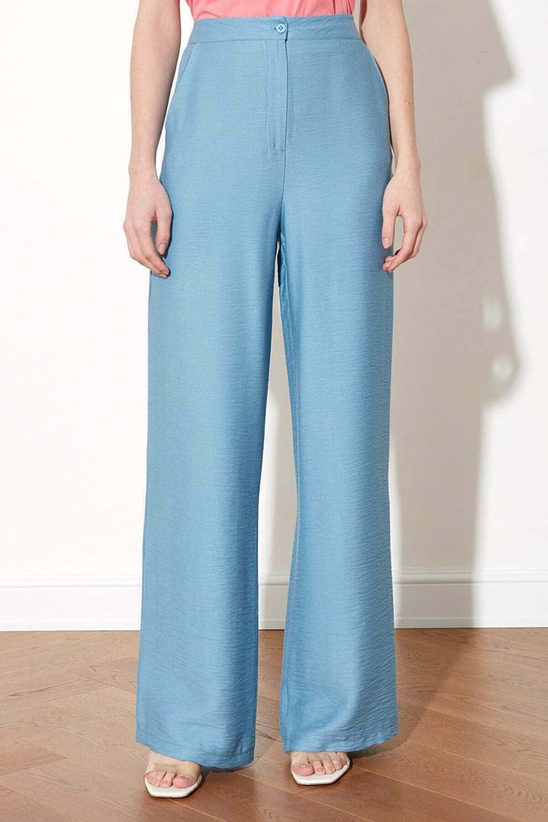 High Waist Wide Leg Pant - Formal Pants 73