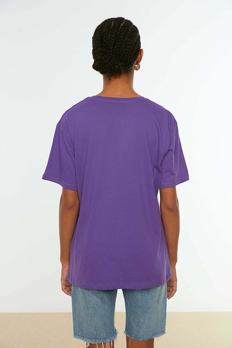 Embroidered Knitted T-Shirt - Casual T-Shirt 40