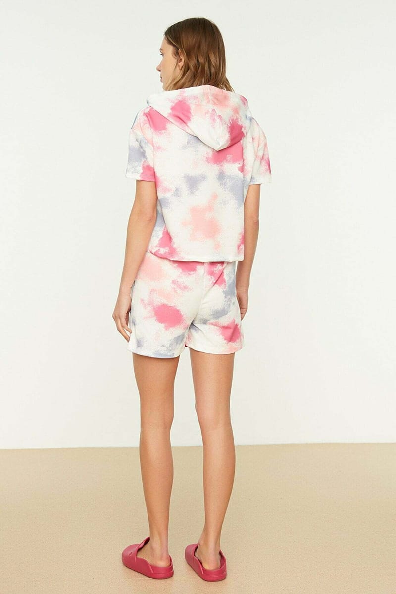 Tie Dye Hoodie & Shorts Set - Co-ord Sets 19