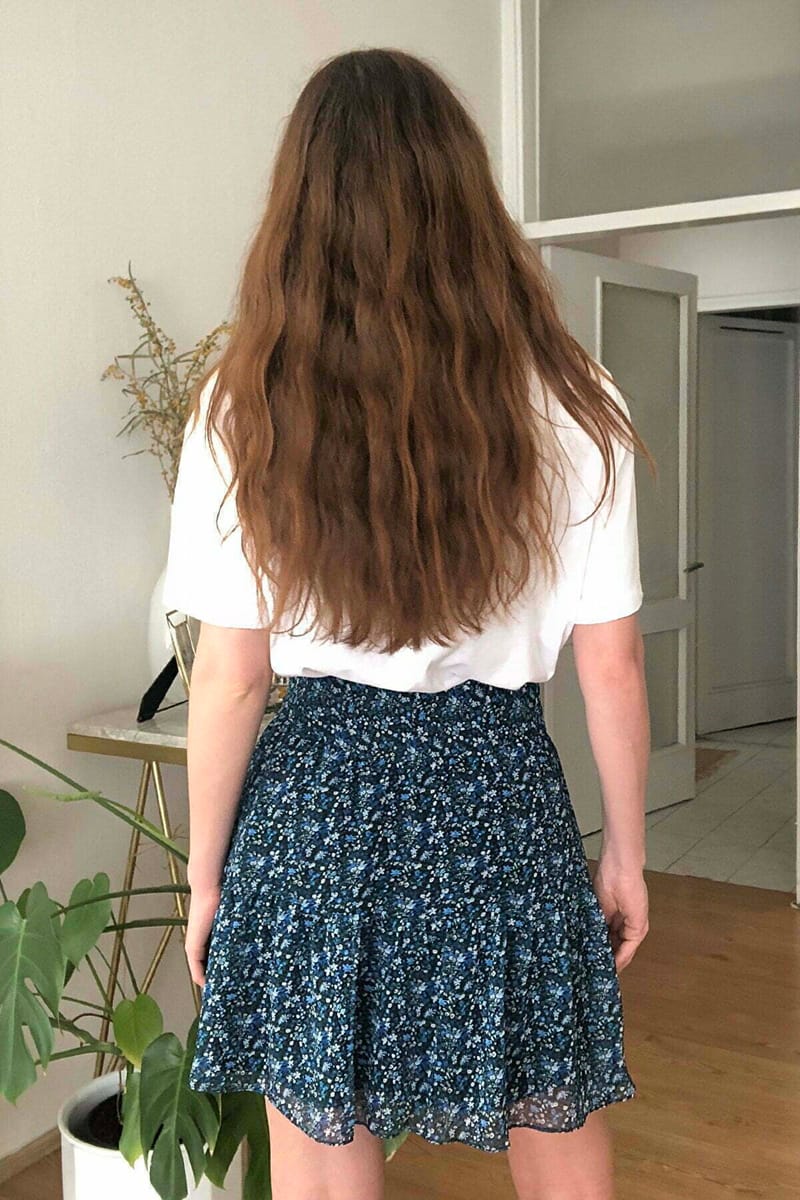 Floral Print Mini Skirt - Mini Skirts 47