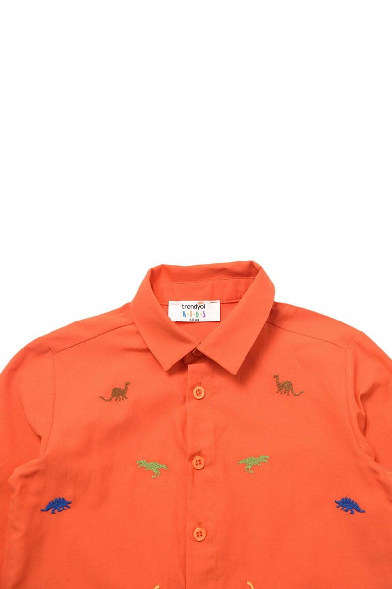 Embroide Boy's Woven Shirt - Casual Shirts 61