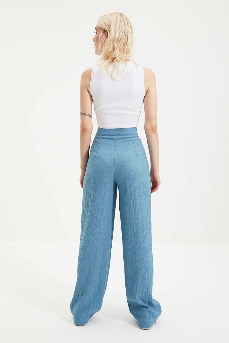 High Waist Wide Leg Pant - Formal Pants 64