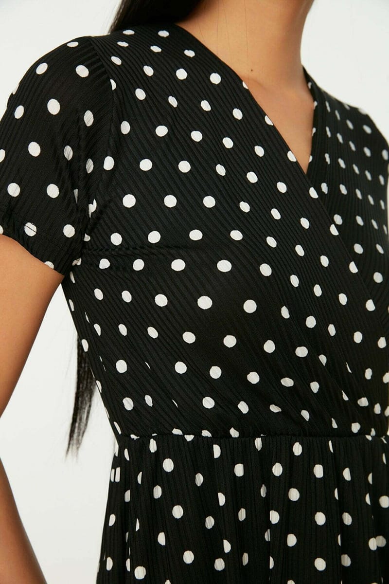 Polka Dot Skater Dress - Mini Dresses 26
