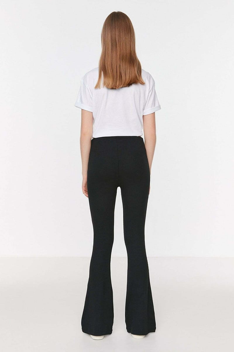 Black Boot-Cut Wide Leg Women’s Trouser - Trousers 24