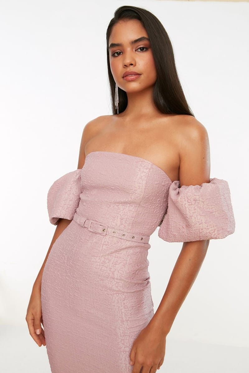 Belt Jacquard Dress Belt Jacquard Dress - Party Dresses 21