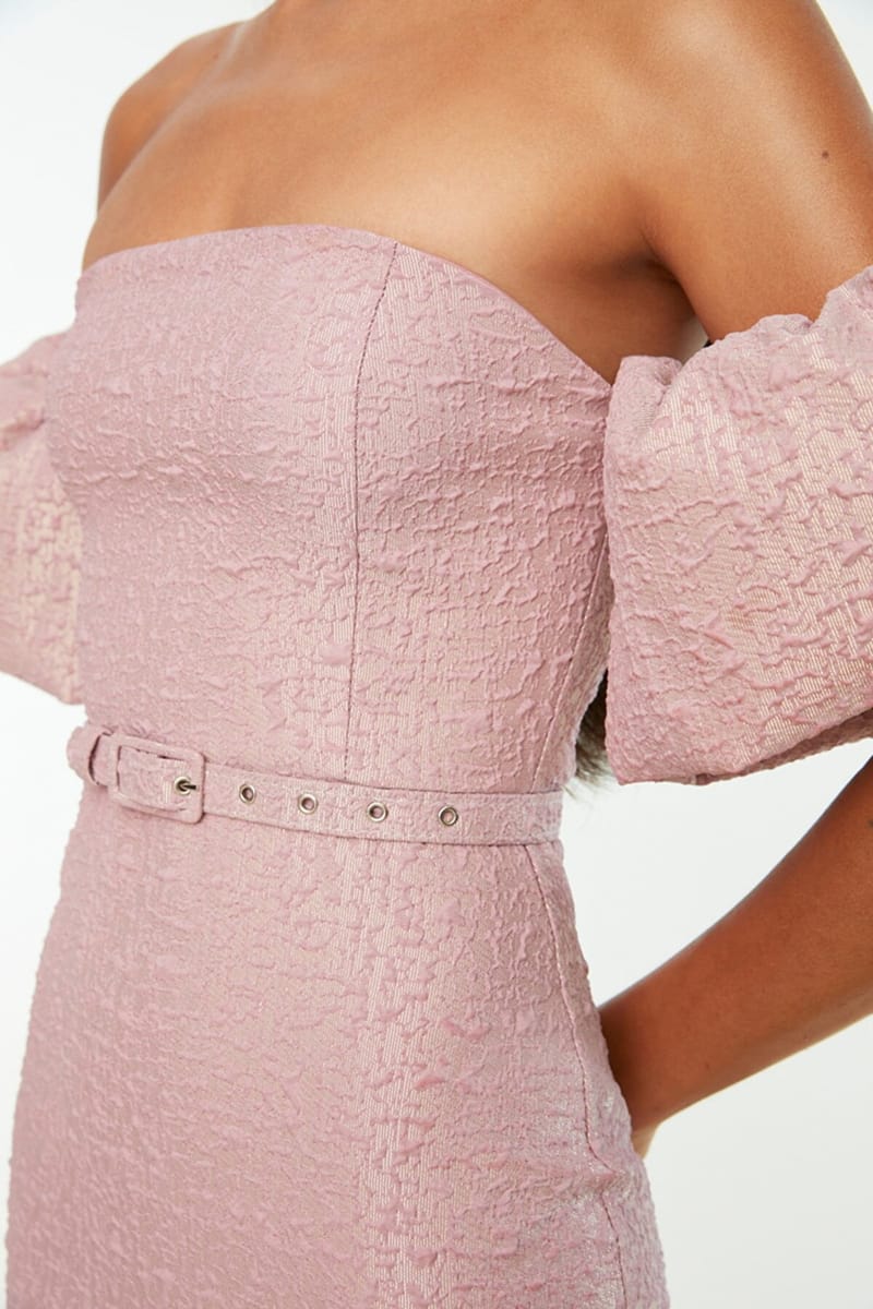 Belt Jacquard Dress Belt Jacquard Dress - Party Dresses 23