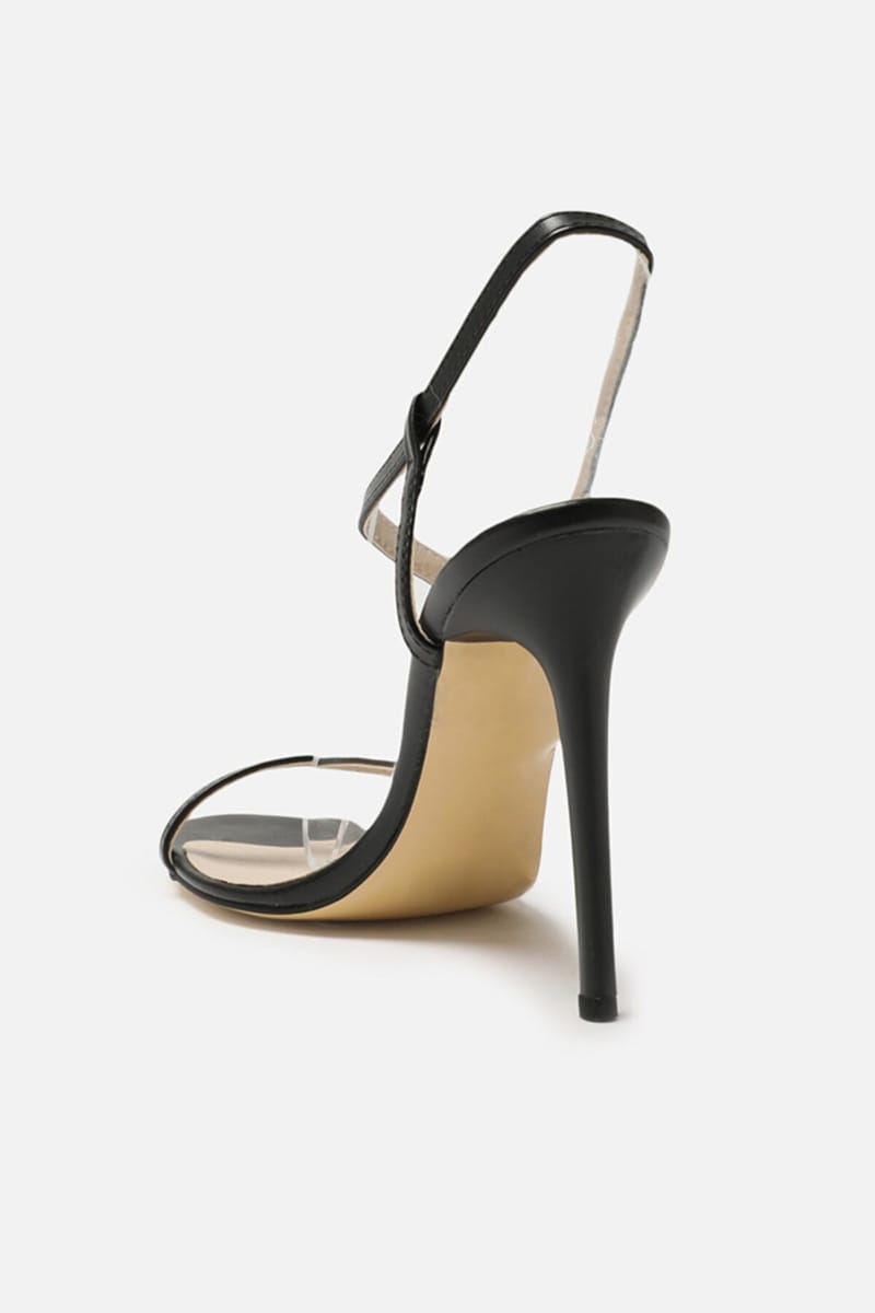 Black Tie Around Ankle Casual High Heel Women's Footwear Trendyol - Women's High-Heel Sandals 32