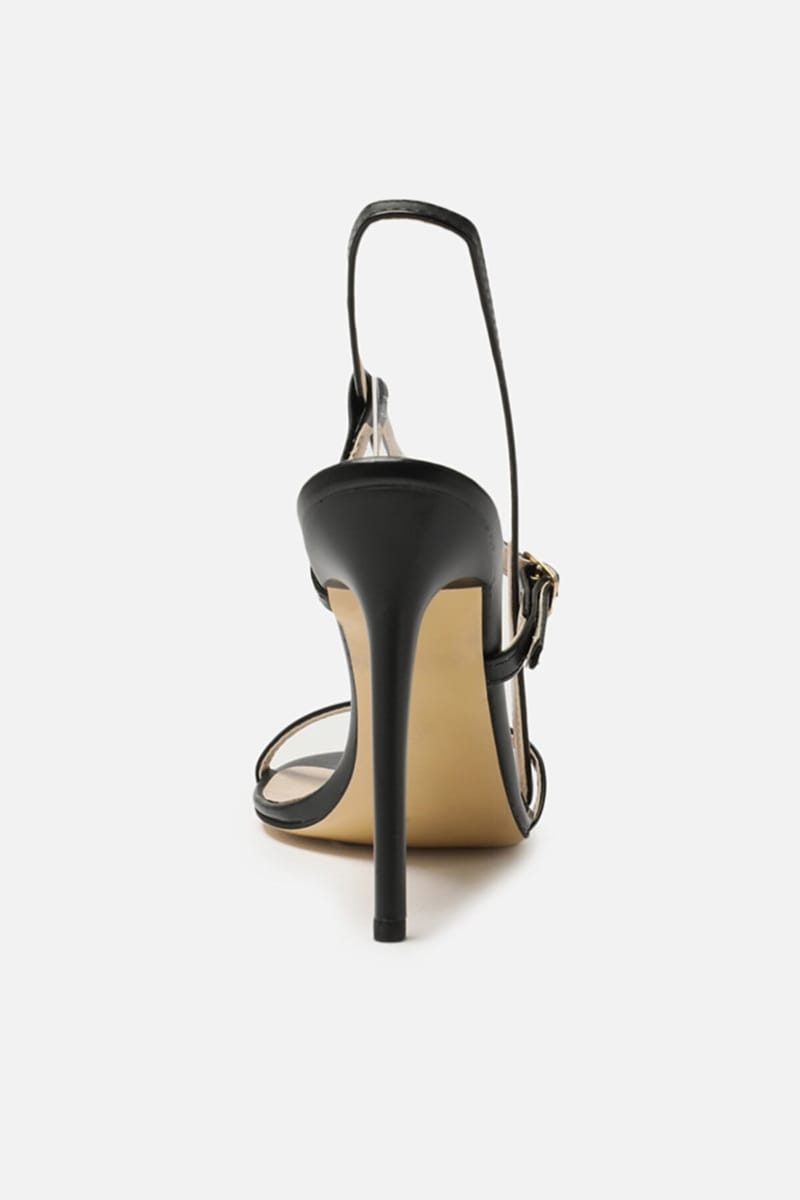 Black Tie Around Ankle Casual High Heel Women's Footwear Trendyol - Women's High-Heel Sandals 33