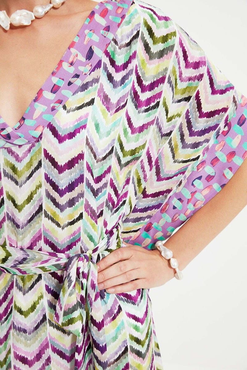 Asymmetric Printed Dress Asymmetric Printed Dress - Midi Dresses 13