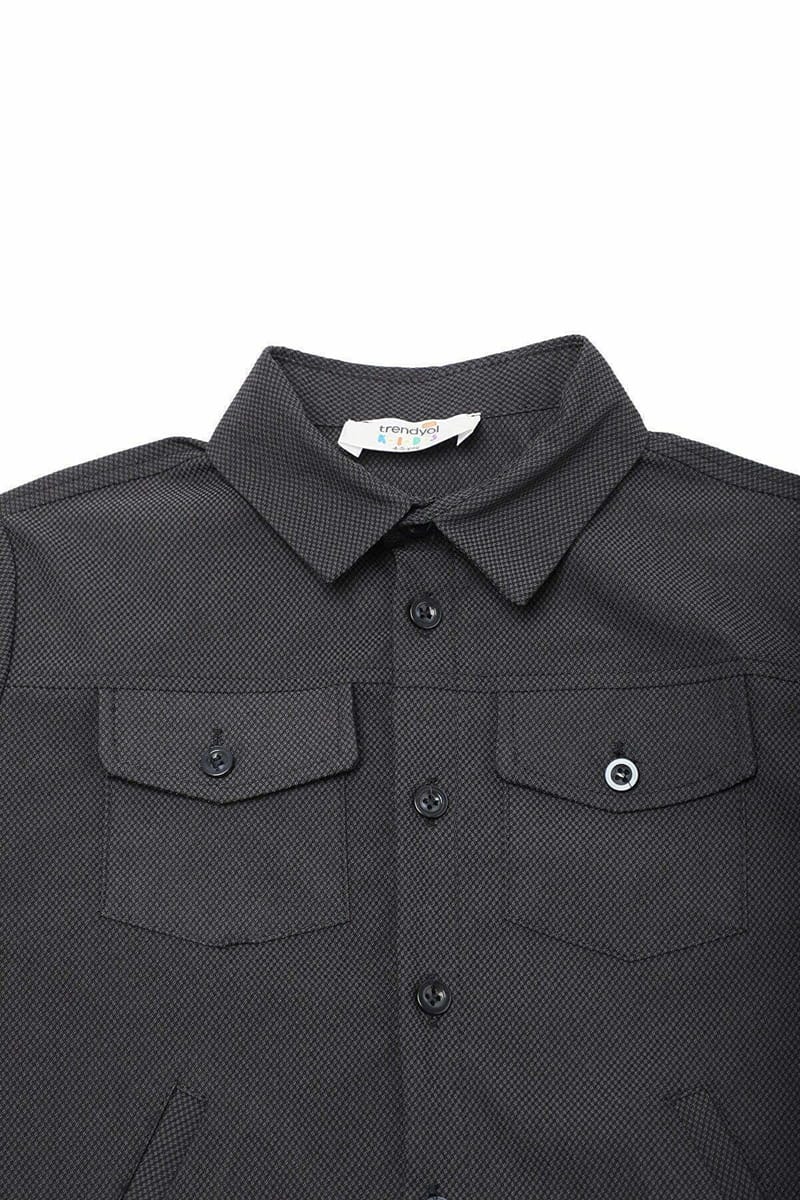 Kids Checked Panel Shirt